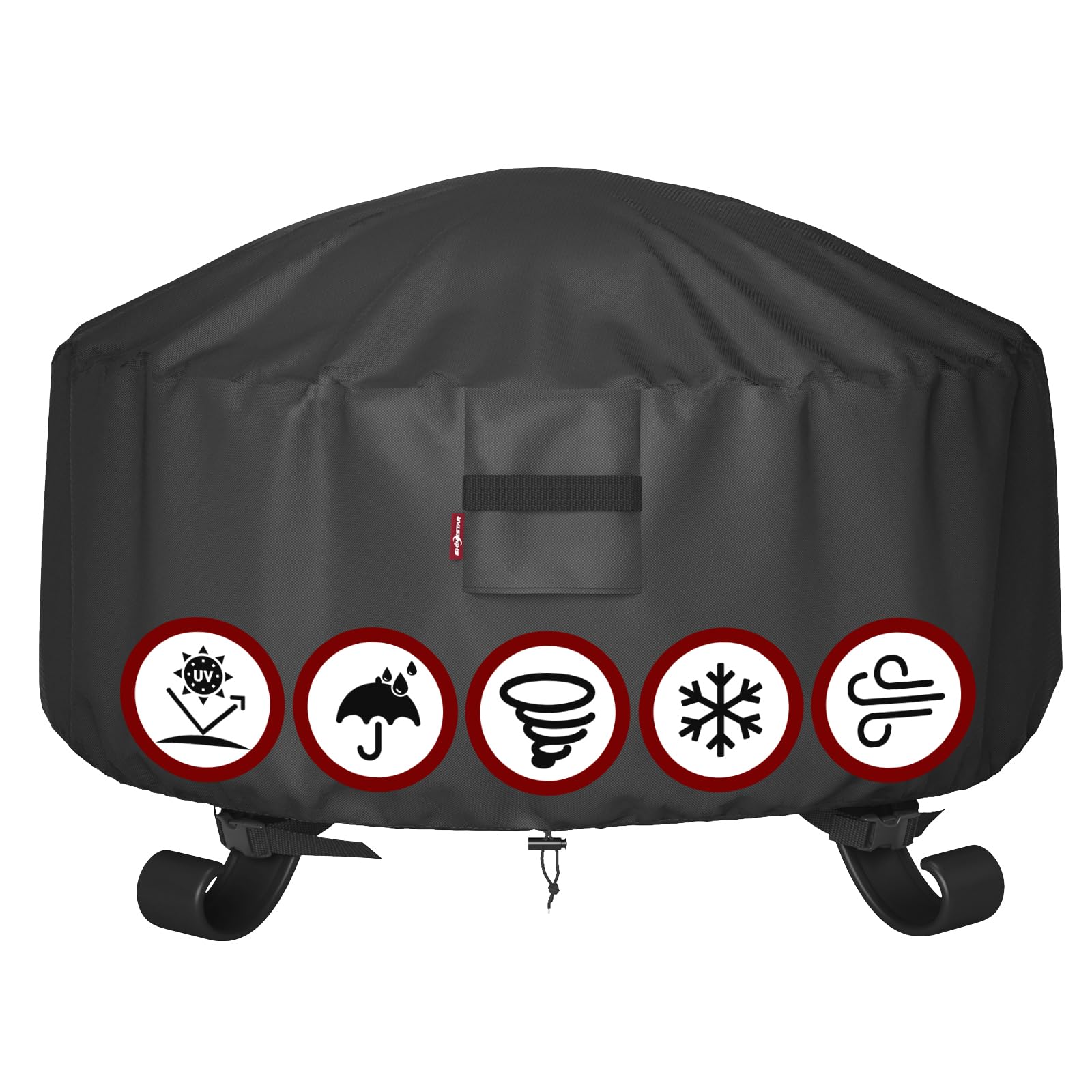SHINESTAR Fire Pit Cover - 32 Inch Waterproof -14