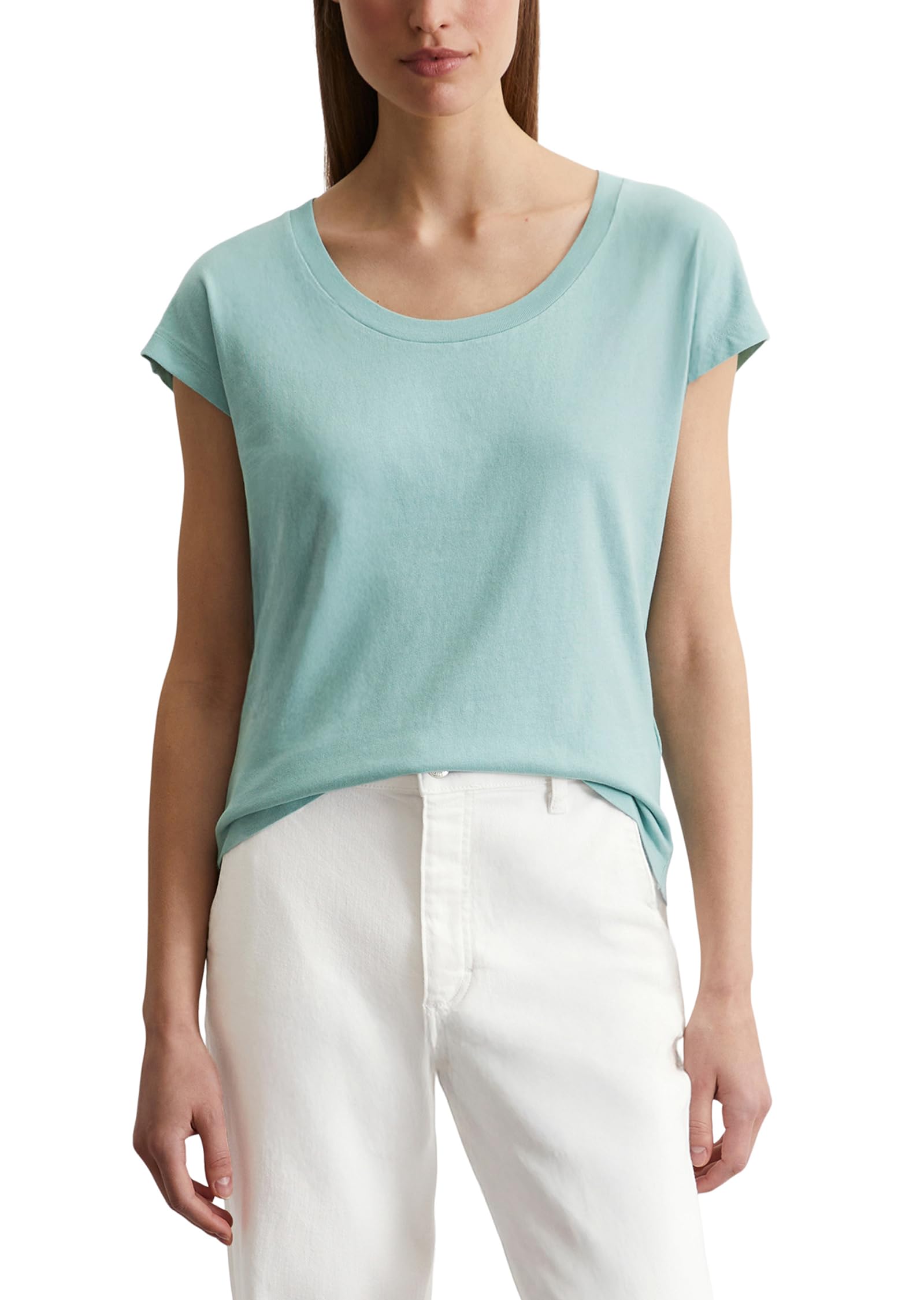 Marc O'Polo Damen T-Shirt aus Bio-Baumwolle Regular Fit