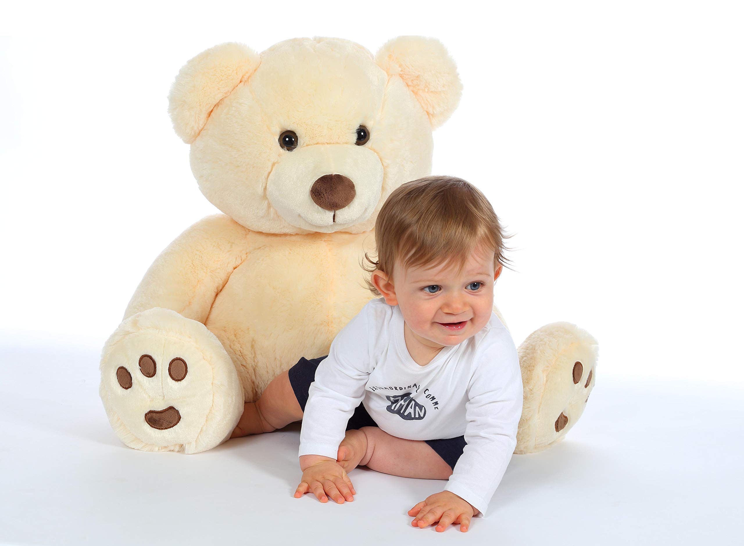 Peluche - GIPSY TOYS - Ours Patachon Creme 80 cm