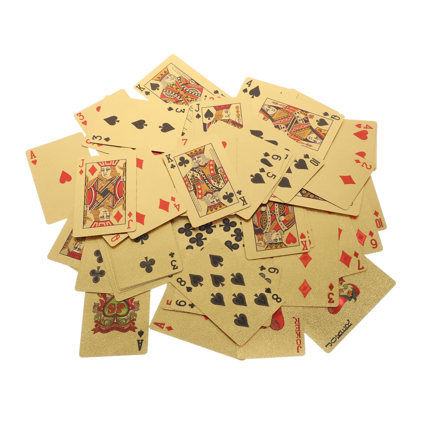 BESTonZON Poker Cards Plated De Cartes à Jouer Plastique Étanches avec Motif Unique pour Parties Et
