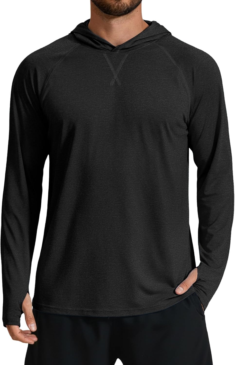 COOFANDY Men's UPF 50+ Fishing Shirt Lightweight Quick Dry UV Sun Protection Hoodie Long Sleeve SPF Hiking Running Rash Guard