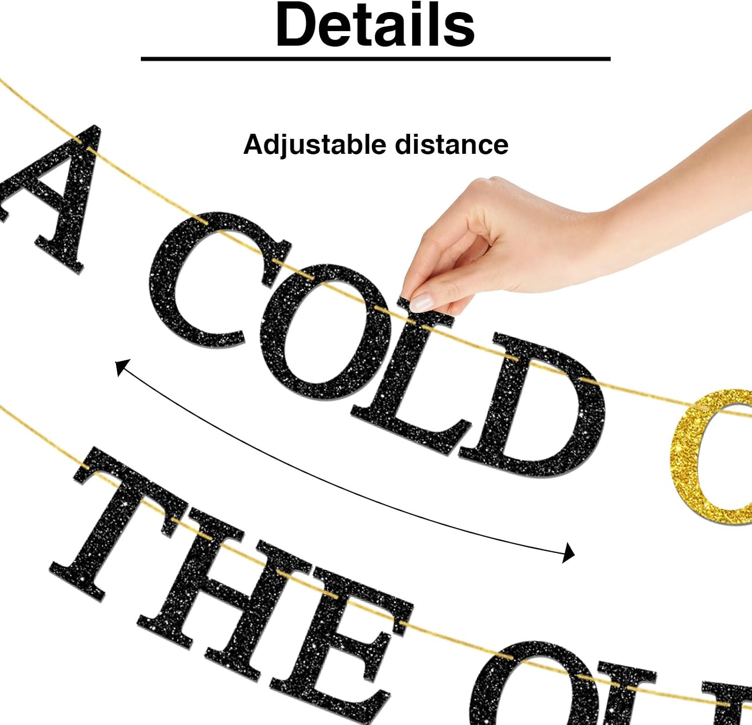 A Cold One for the Old One Banner - Beer Theme Birthday Party Decoration for Men Women - Funny 30th 40th 50th 60th 70th 80th Birthday Party Decoration Supplies