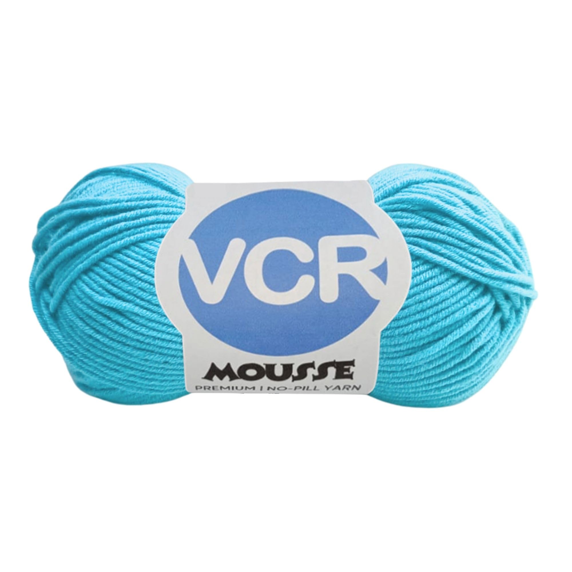 VCR 4ply Cyan Yarn, 100 Grams Hank, 190 Meters Length, Acrylic Ball for Crochet and Knitting, Soft Crosia Threads, Pack of 1 Yarn, Suitable for DIY Crafts