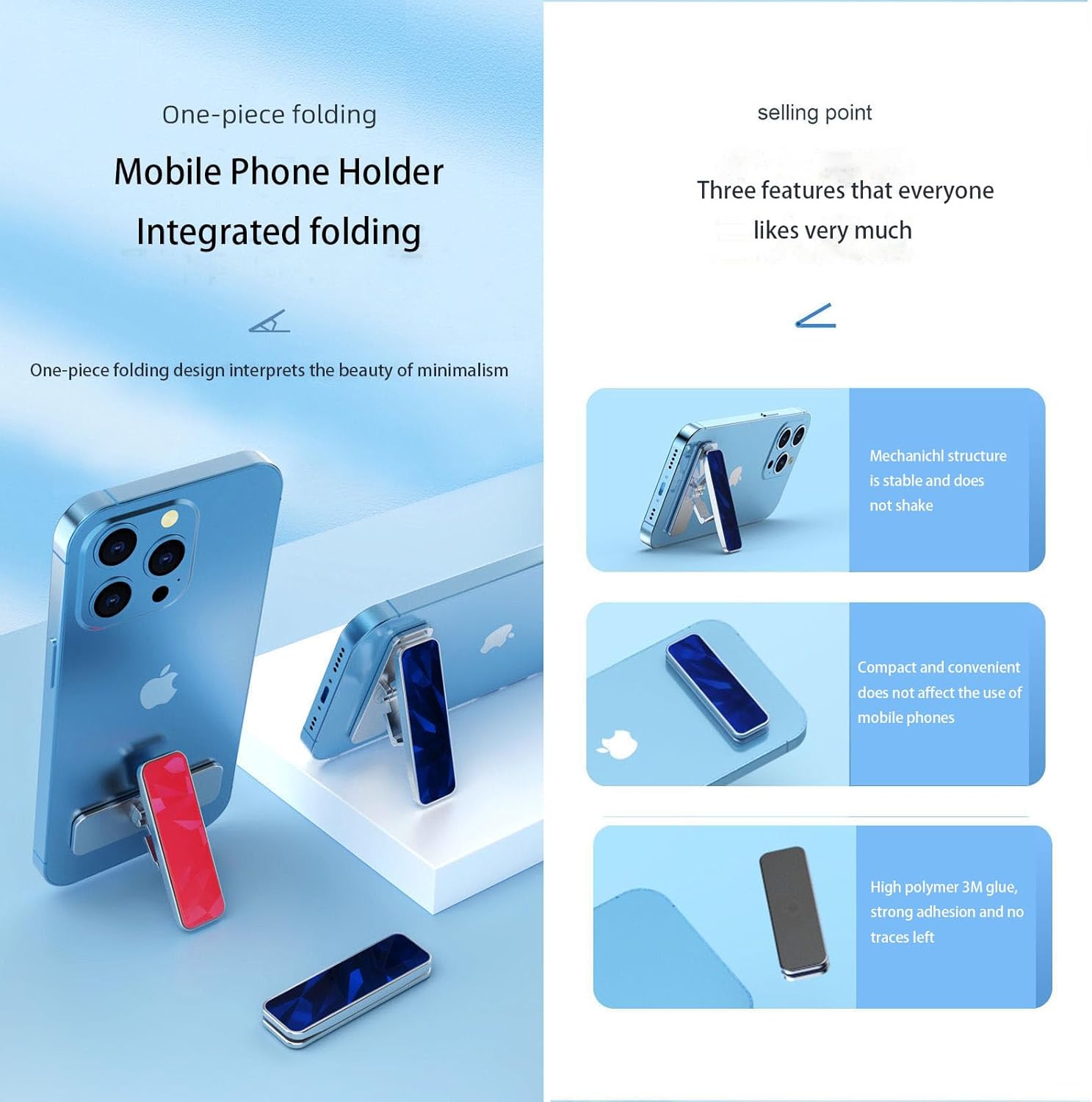 Mobile Stand Youse Stick On Smartphone Holder Pack Phone Kickstand