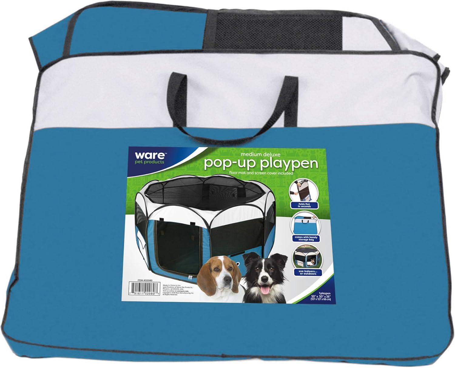 Ware Manufacturing Medium Deluxe Pop Up Dog Playpen
