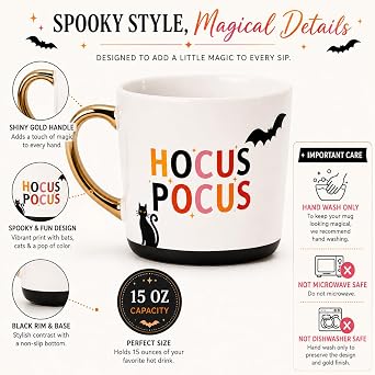 Halloween Hot Cocoa Gift Set with Stoneware Mug & Dark Chocolate Cookies - Chocolate Indulgence!