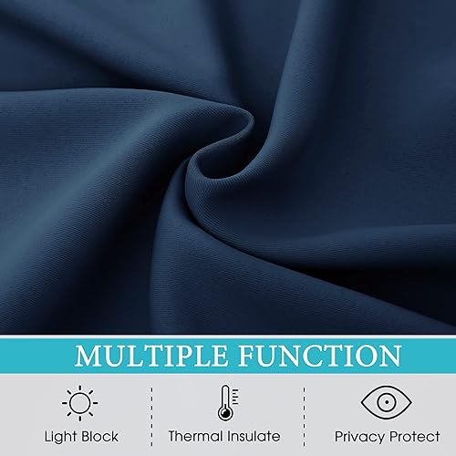 Miniatura 24 de RYB HOME Outdoor Curtains Blackout - 2 Panels Outside Curtains Waterproof Thermal Insulating for Patio Porch Garage Garden Gazebo Universal Biscotti