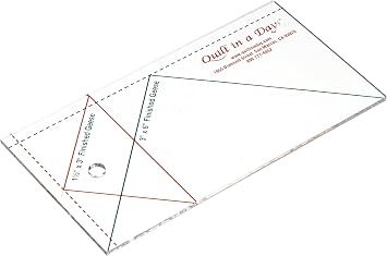 Quilt In A Day Small Flying Geese Ruler 3 X 6, 1 Pack, Clear