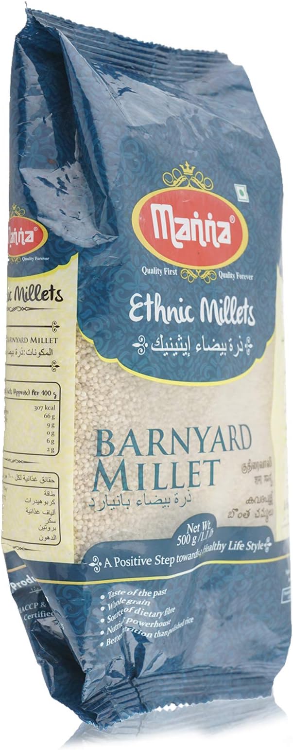 MannaBarnyard Millet | Healthy Millet | Super Food | Gluten-Free | Low Calories | Millet Upma | 500 GMS
