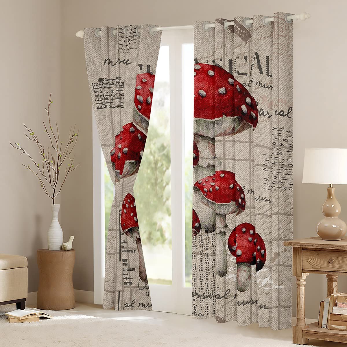 Loussiesd Tenda per porta a funghi per la privacy