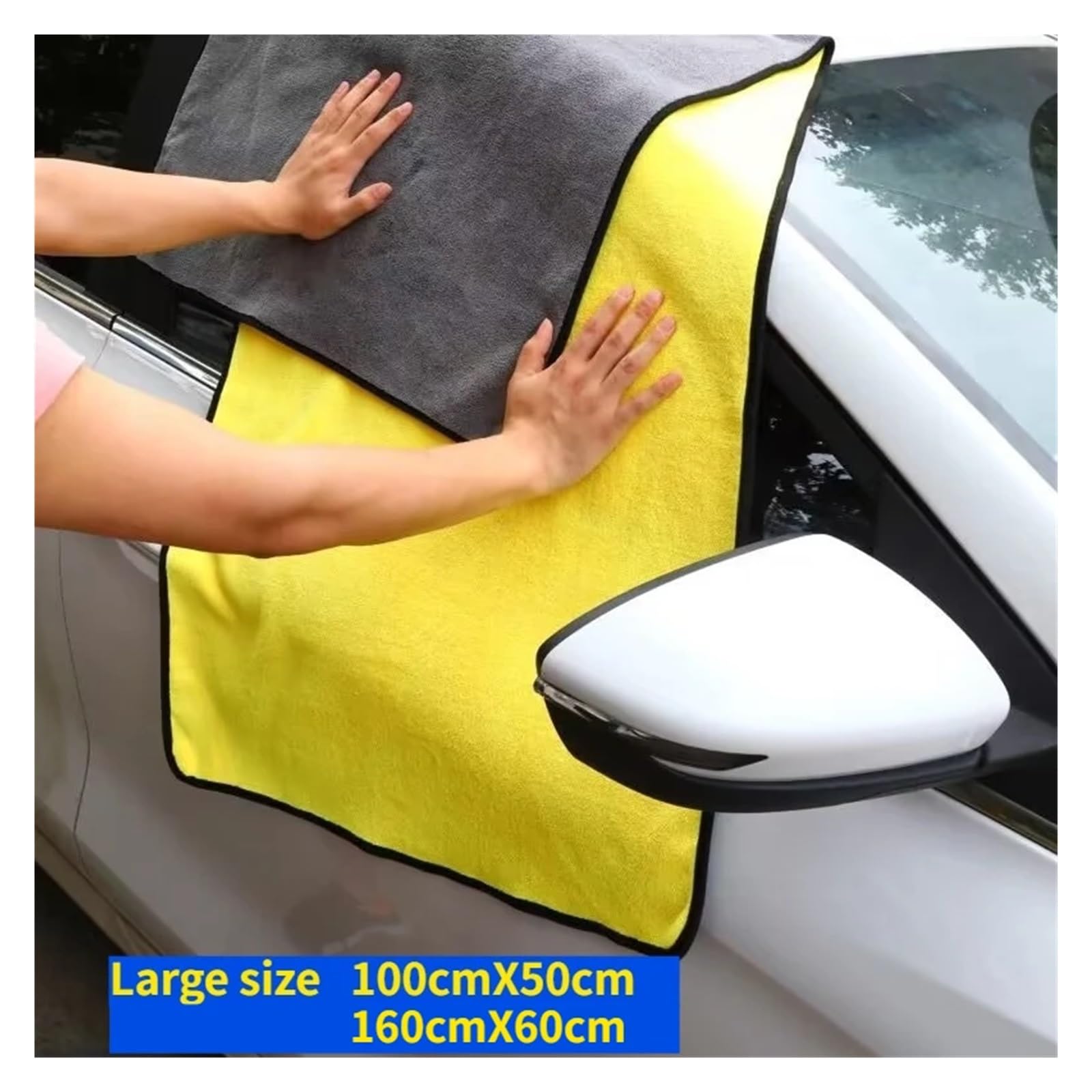 30 Stück Auto-Mikrofasertücher, große Größe, Waschtücher, hohe Wasseraufnahme, weiches Tuch, Autopflege, schnell trocknende Autoreinigungswerkzeuge für Autopflege(100cmX50cm)