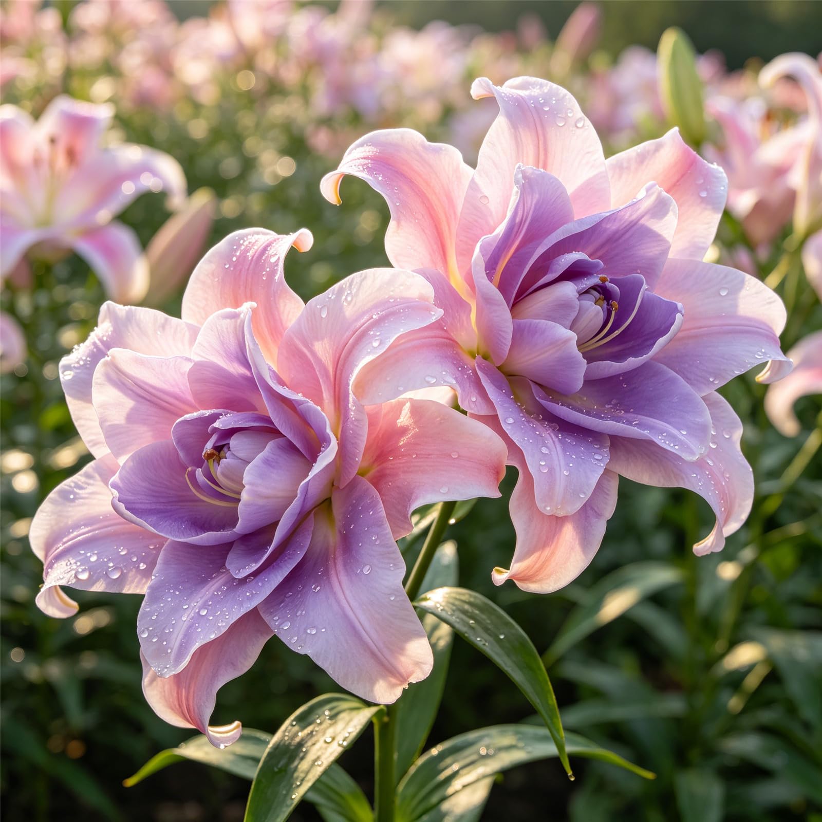 lilium bulbi/giglio bulbi/Resistenti Perenne/Colori vivaci/Facile da curare/Ideali per Balconi e Giardini-10Rizomi-A