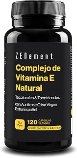 Tocoferoles y tocotrienoles juntos con aceite de oliva virgen extra — para quien quiere el perfil más completo de vitamina E natural en una sola cápsula