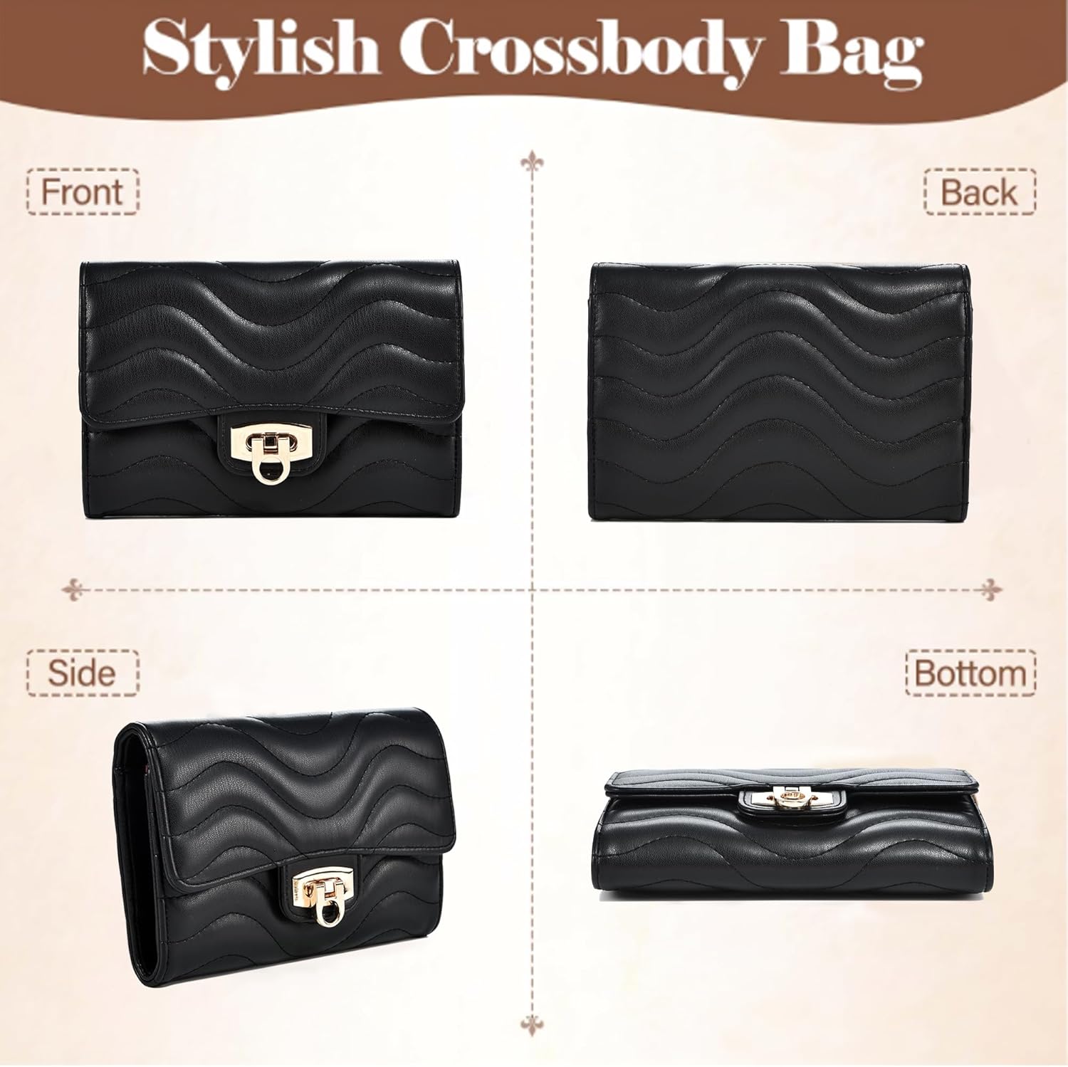 Stylish Small Crossbody Bag for women - Compact Phone Bag & Wallet, Lightweight & Perfect for Work, Travel, or Casual Outings - Image 7