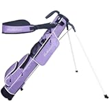 Golf Stand Bag&comma; Lightweight Golf Easy Carry Bag with Padded Strap，Durable Pitch n Putt Golf Bag&comma; Practice Ranger Sunday Golf Bag for Men&Women