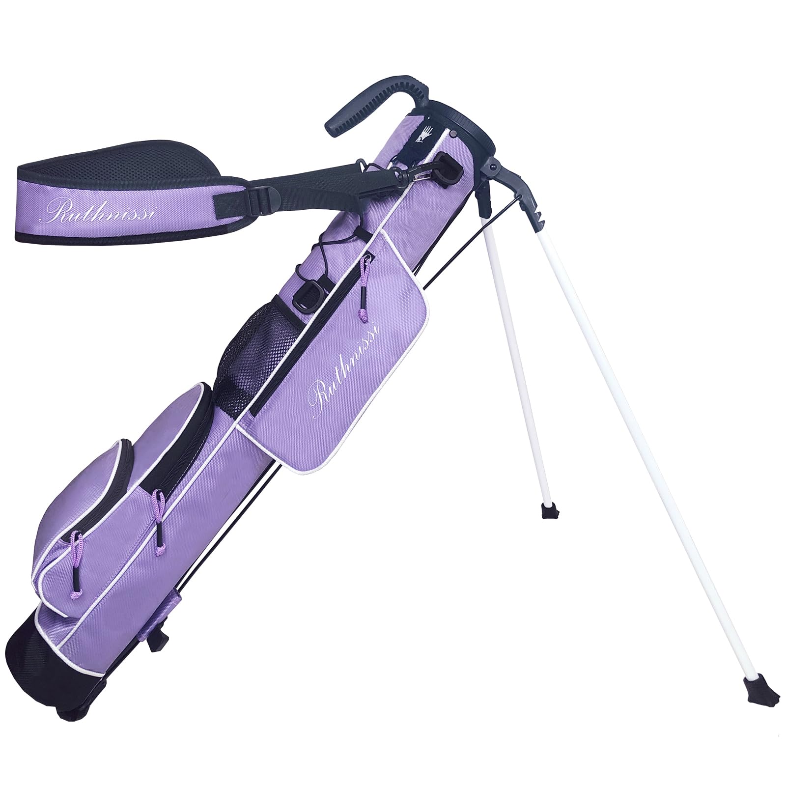 RUTHNISSI Golf Stand Bag, Lightweight Golf Easy Carry Bag with Padded Strap，Durable Pitch n Putt Golf Bag, Practice Ranger Sunday Golf Bag for Men&