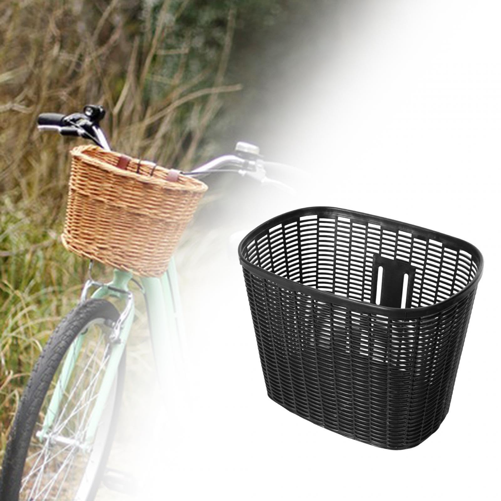 Cesta de Bicicleta, cestas de Almacenamiento de Bicicleta portátiles Delanteras para y Adultos, Accesorios de Bicicleta de Estilo Vintage, Cesta