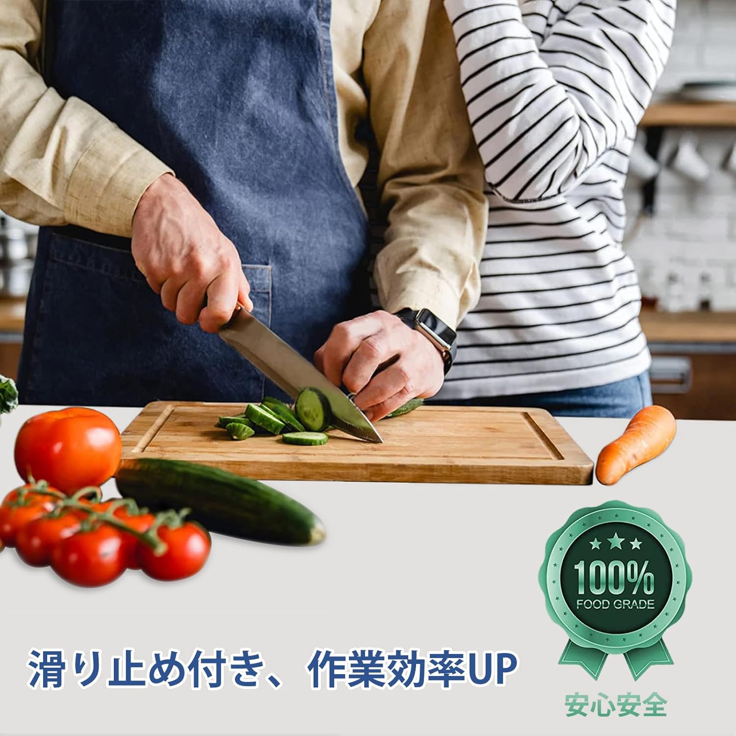 Aechy 調理台保護マット シリコンマット 特大 90×60cm キッチンカウンターマット 柔軟 カット可能 厚さ2mm 滑り止め 耐熱マット 耐熱温度250°C 傷防止 汚れ防止 防水 吸音 コンパクト収納 ライトグレー