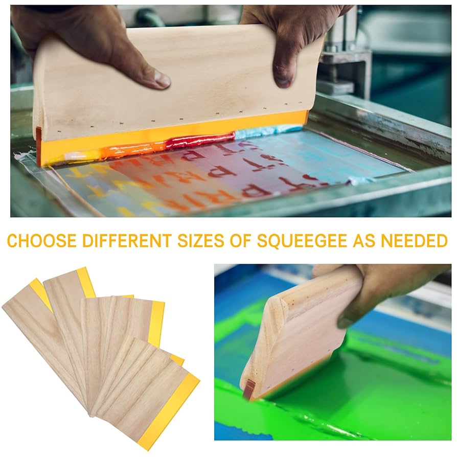Amazon.com: Barydat 6 Pcs Rubber Screen Printing Squeegee