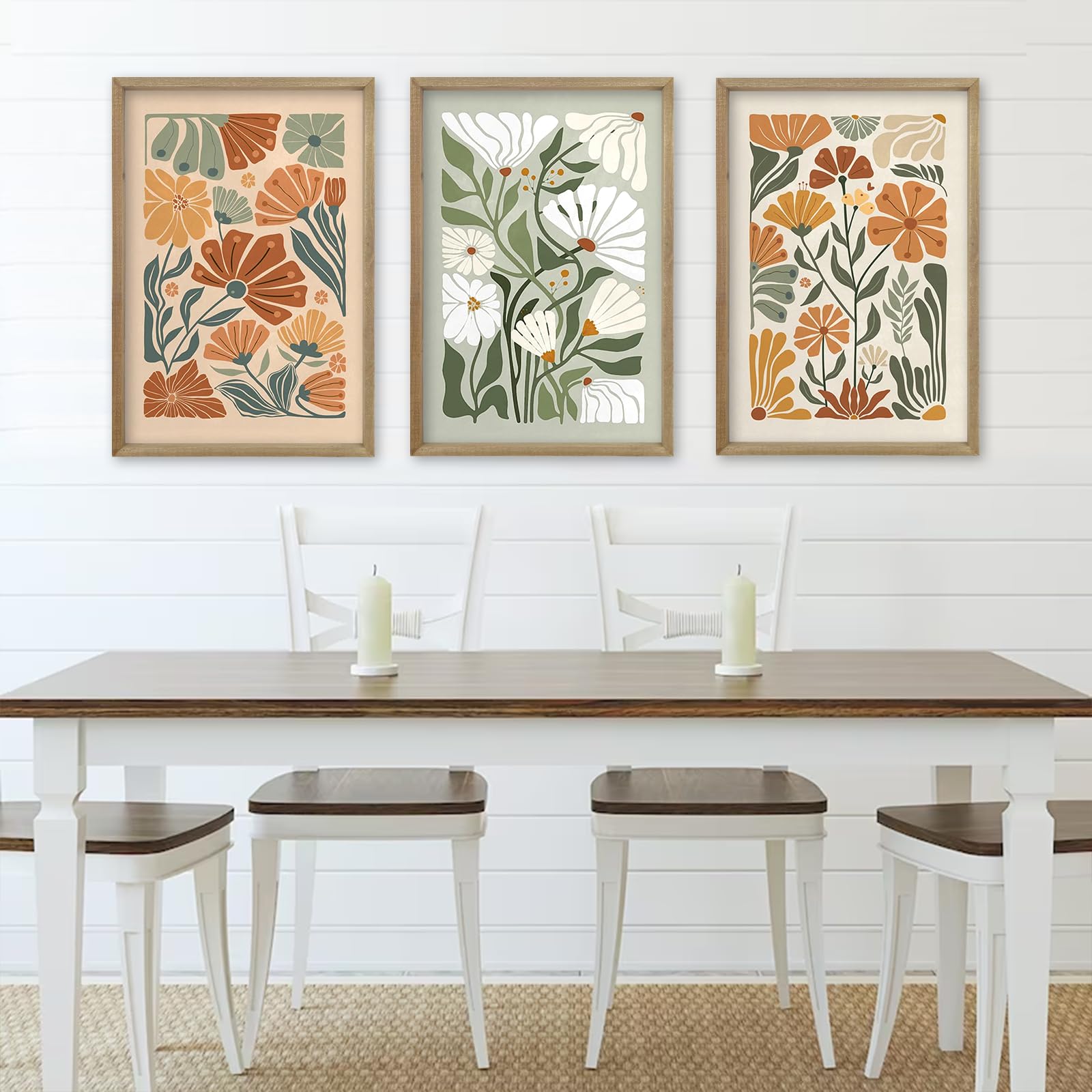 Amazon.com: Wildflower Floral Green Botanical Wall Art Print