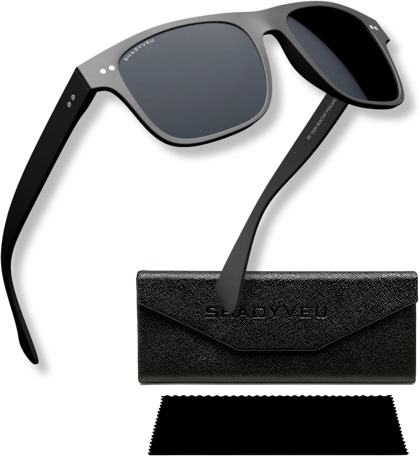 ShadyVEU Polarized Golf Sunglasses For Men & Women Super Dark Lenses | UV400 Durable Scratch-Resist Lens | Ultra Lightweight UV Blocking Shades NOCTIX PRO (Floating Frame)