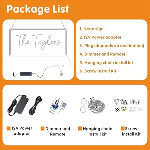 Miniatura 7 de Letreros de neón personalizados para nombre de negocios o boda, letrero de neón personalizable para NailBeauty, peluquería, bar, estudio, nombre,