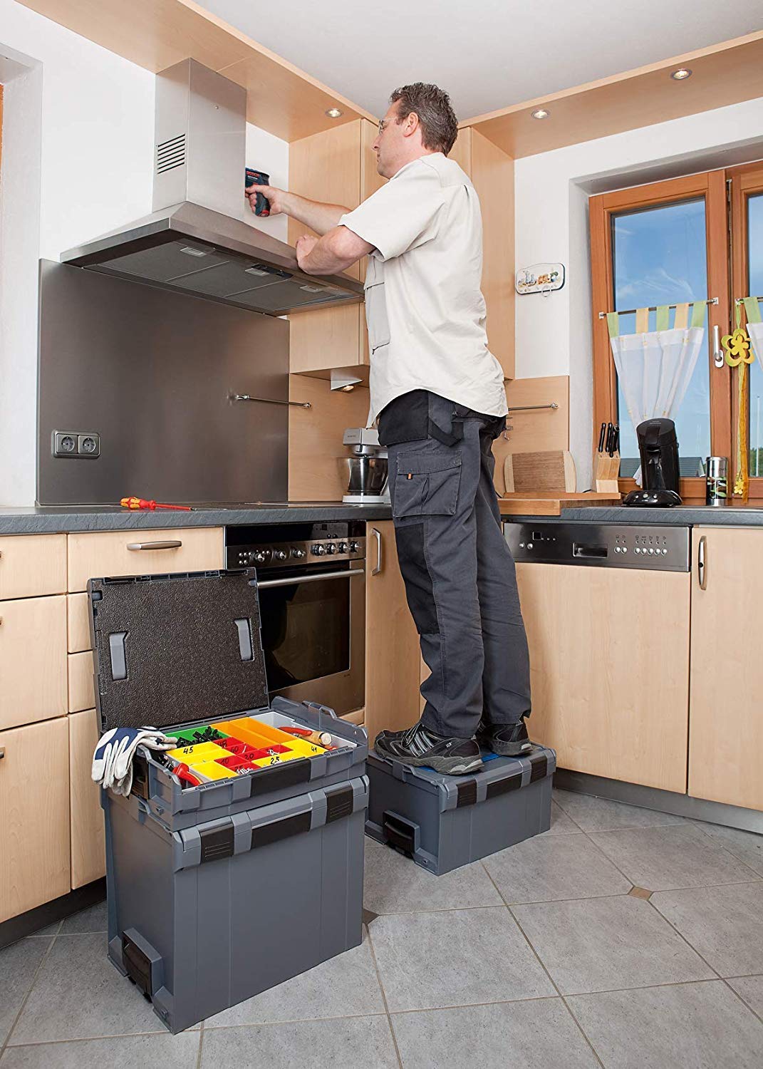 Bosch Sortimo L-Boxx 102 Werkzeugkoffer Grün | L BOXX 102 leer