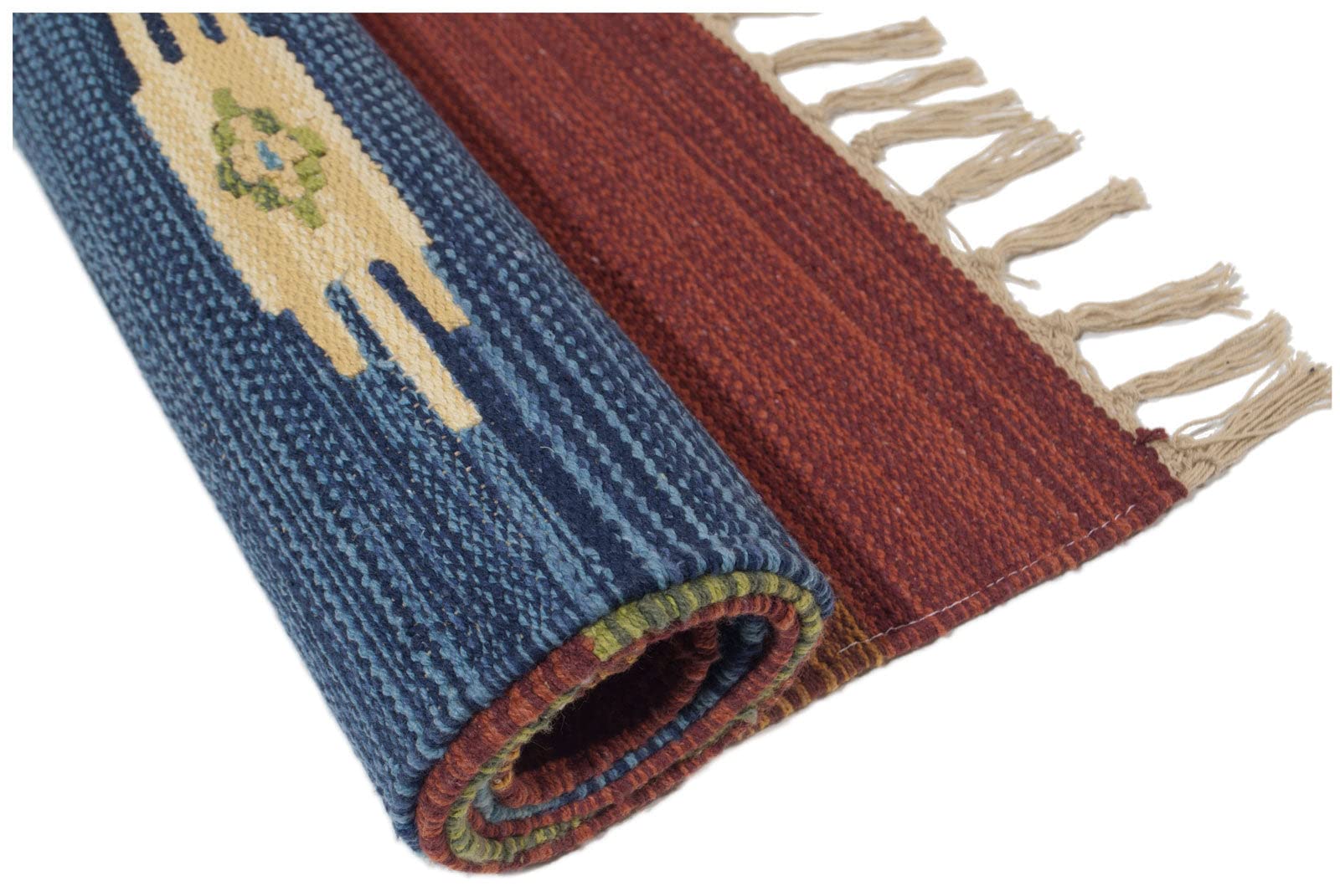 Galleria Farah1970 - 200x60 CM Kilim Autentico, Originale e Fatto a Mano Ideale Per il Corridoio, Ufficio, Seconda Casa e la Cucina (LAVABILE IN LAVATRICE)