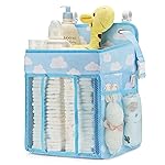 Maliton Hanging Diaper Organizer - Diaper Stacker for Changing Table, Crib, Playard or Wall & Nursery Organization Baby Shower Gifts for Newborn