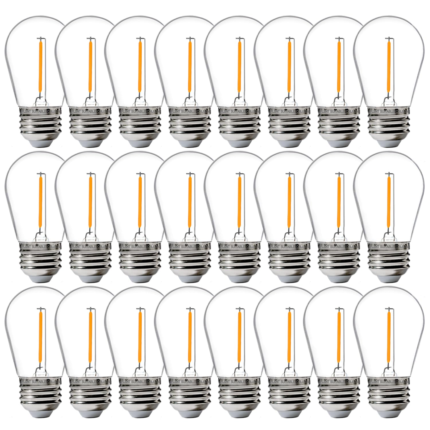 ☺︎　新品　FIMO bulbs デザイナーズライト　12個セット FLSNT 24-Pack LED S14 Bulbs - Warm White, Energy-Efficient