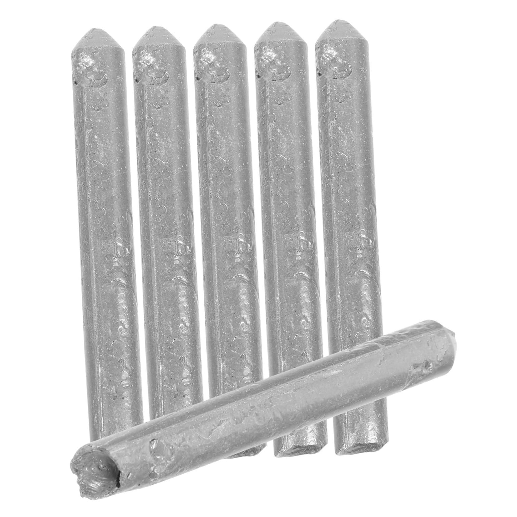BUTIFULSIC 6pcs Aluminum Stick Welding Rods Aluminum Welding Sticks Rods Aluminum Welding Silver Welding Rods Aluminum Aluminum