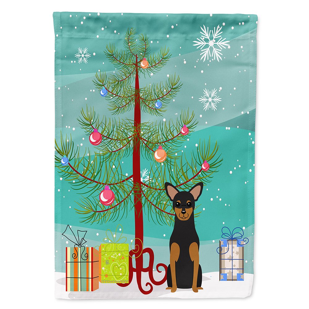 Manchester Terrier Toile Drapeau de Maison Haute Qualité Édition Noël Grand