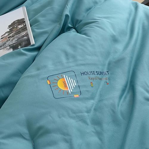 Vista 40 de YSUEFIJO Edredón para todas las estaciones, 79 x 91 pulgadas, edredón reversible de microfibra ligera, edredón alternativo acolchado suave, lavable