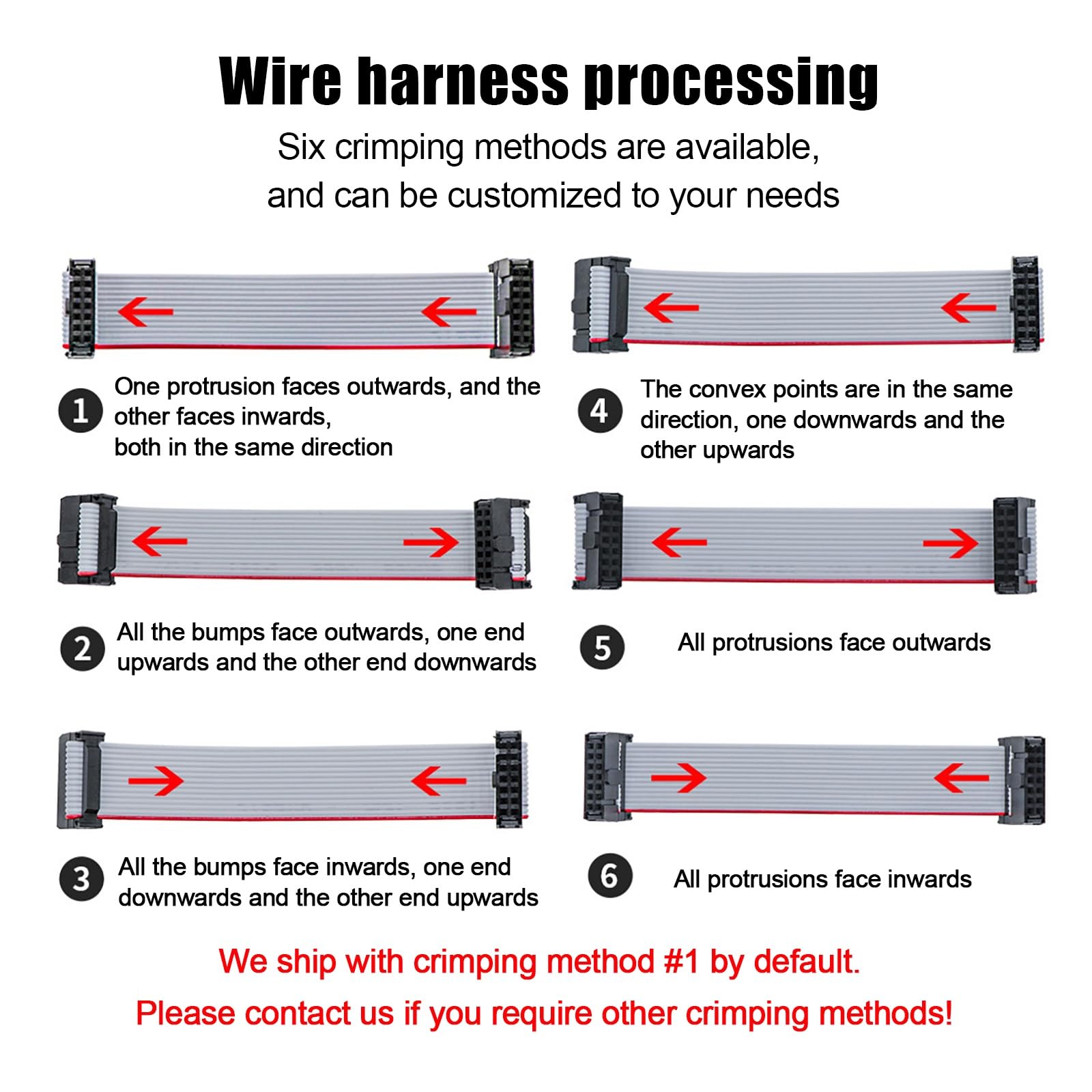 28AWG 20P Bis 30P Grauer Flachdraht, 1,27 Mm Abstand, 28AWG Verzinntes Kupferkabel Mit Roter Kante Für Elektronische Verbindungen(25P,250FT)