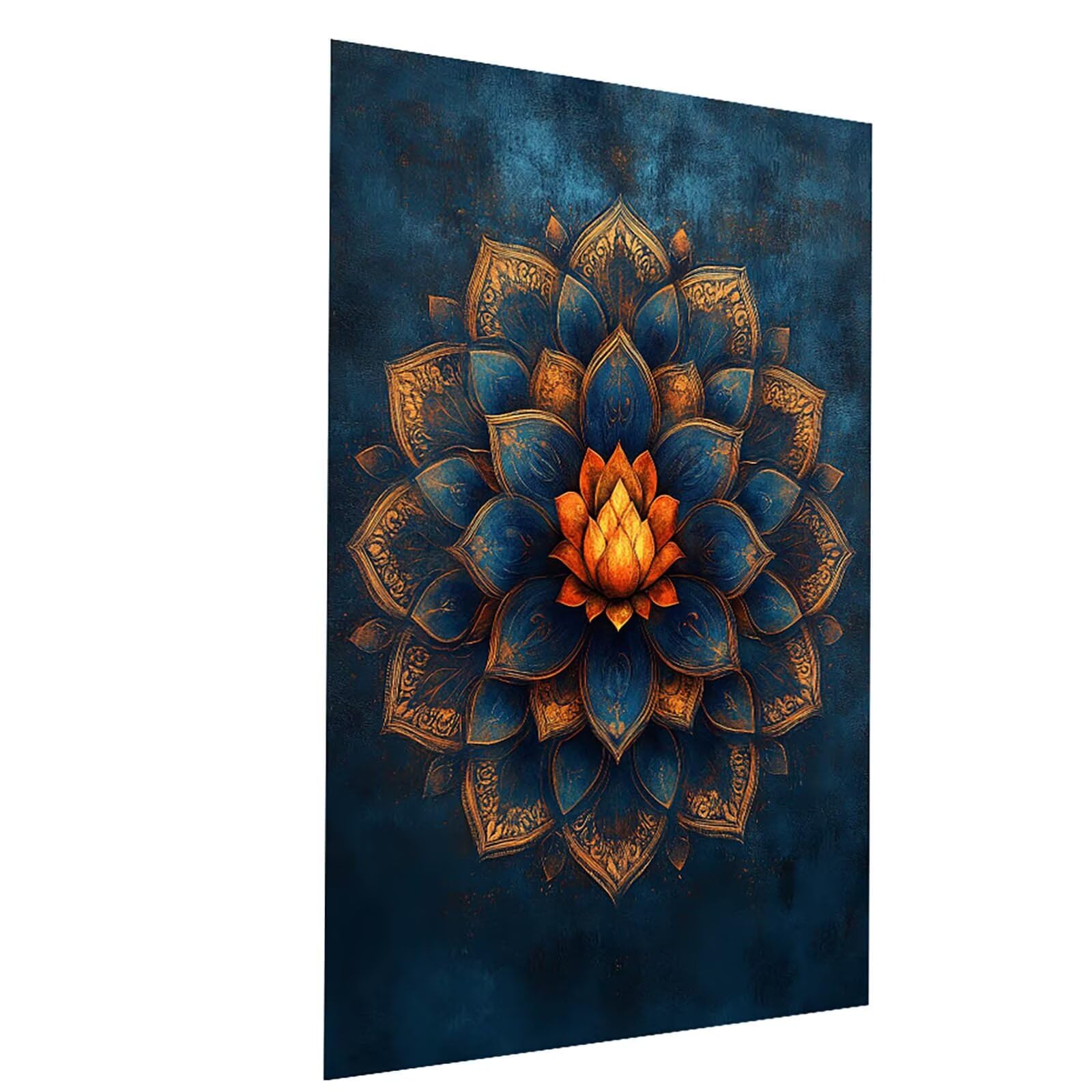Malowanie po numerach dla dorosłych i dzieci, mandala, malowanie po numerach dla dorosłych farbą akrylową i pędzlami, kolorowe płótno do malowania, 102 x 137 cm, materiały plastyczne do dekoracji