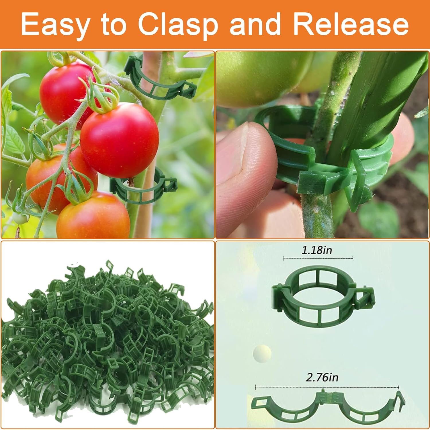 Clip Da Giardino, 40 Pezzi Clip Per Piante Da Giardino Clip Per Piante Da Giardino Clip Per Piante Da Giardino Supporto Per Piante Da Giardino Per Viti Verdure Pomodori 71492383