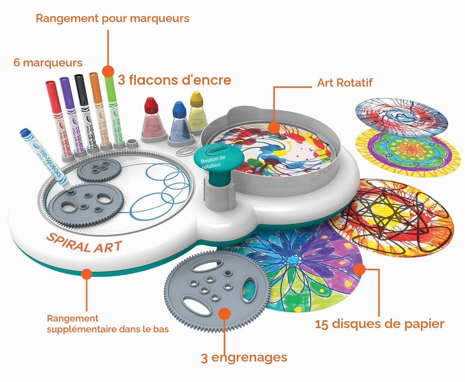 CRAYOLA Spin & Spiral Art Station