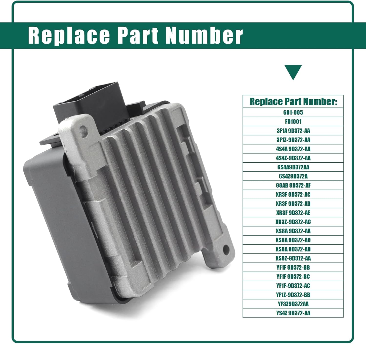 YUXIVCNE 601-005 Fuel Pump Driver Module Replacement for Ford for Focus 04-06 for Mustang 99-04 for Taurus 00-03 for Jaguar S-Type 05-08 X-Type 02-08 for Mercury for Cougar 99-00 for Sable 00-03