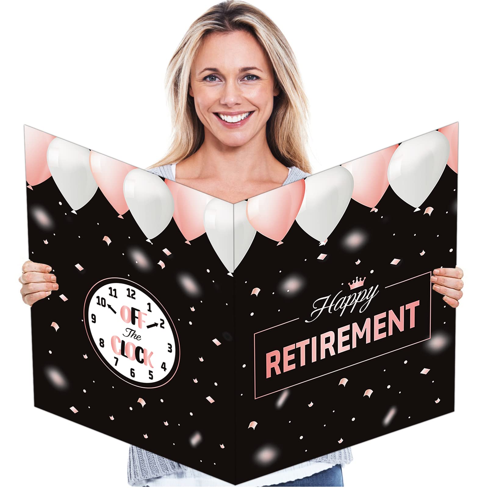 Farewell Party Decorations, Jumbo Farewell Card With Envelope, Happy Retirement Going Away Gift for Coworker Men Women, Goodbye Good Luck Retirement