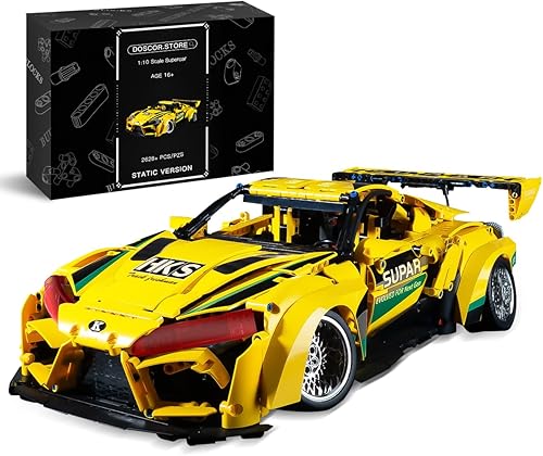 DOSCOR Juego de construcción de autos deportivos para adultos, autos coleccionables Supra a escala 110, kit de construcción de modelos de autos de