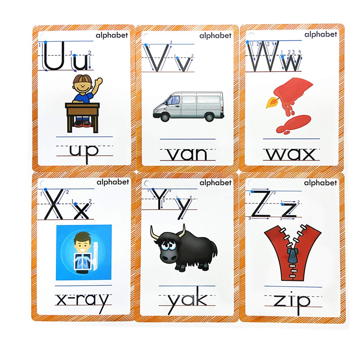 Amazon.com: 26 Alphabet Flash Cards for Kids | 26 Letters