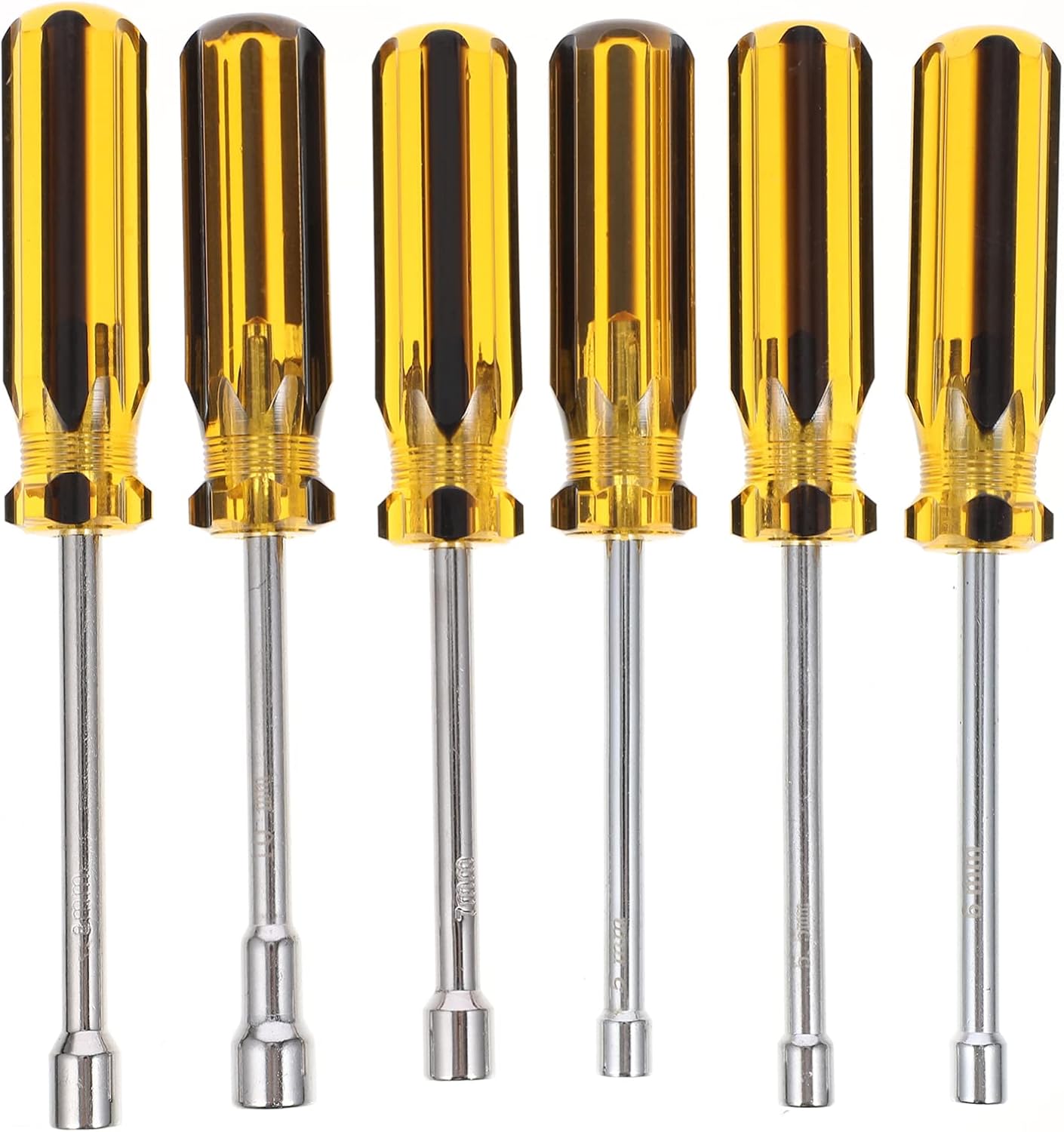 6pcs Hex Socket Steel Nut Drivers Screw Driver Tools Kit