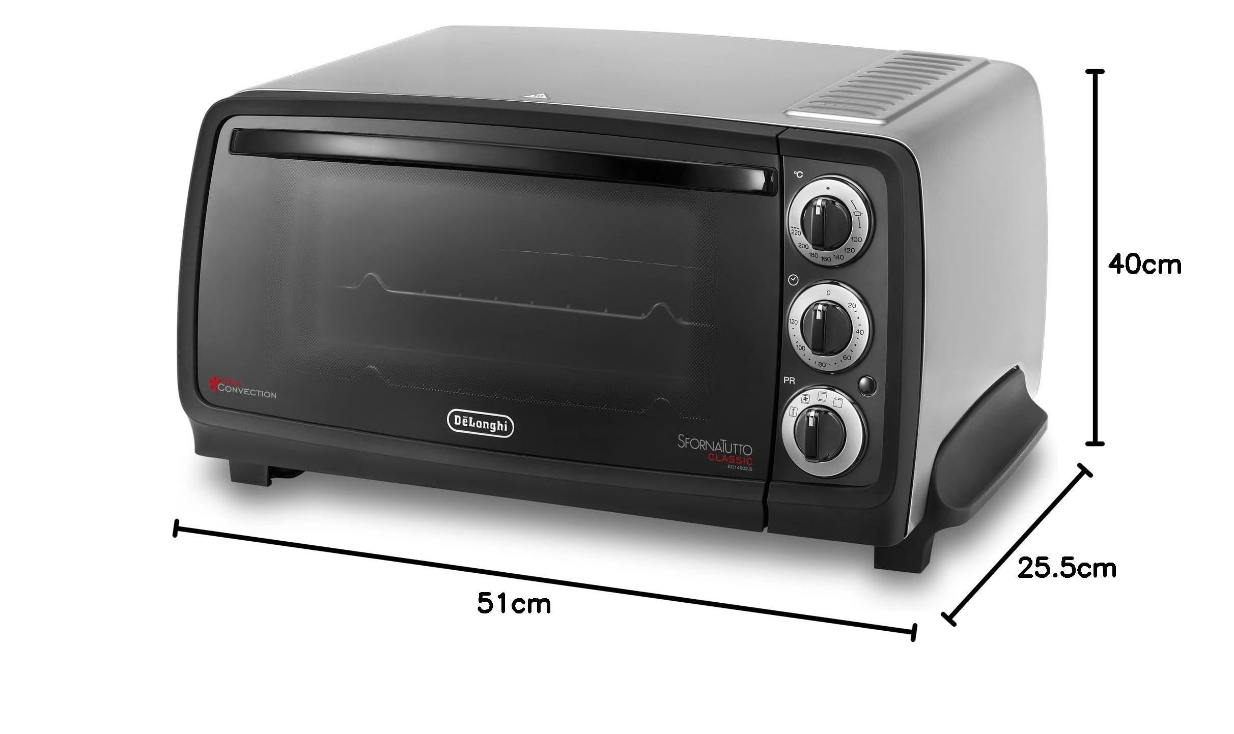 De’Longhi eo14902.s Elektroherd, HGK, Silber