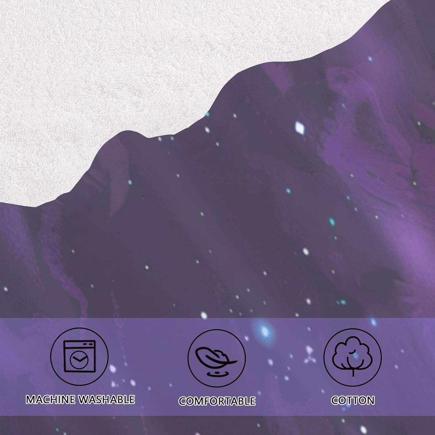 Hand Towels Premium Soft and Highly Absorbent Lonely Wolf 2 Pcs Towels for Bathroom Set 100% Cotton Decorative Face Towels