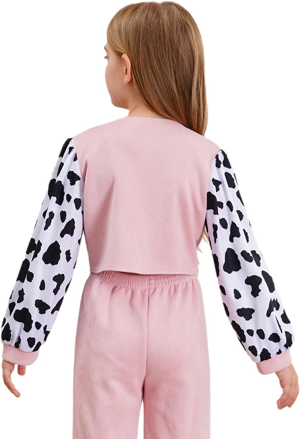 Girls Cowboy Cowgirl Vest Kids Long Sleeve Button upJacket Cow Print Vest Waistcoat Tank Top