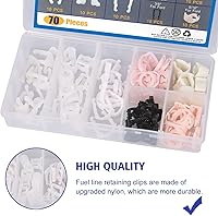 Vista 6 de BUSY-CORNER 70 piezas de clip de retención de línea de combustible, kit surtido de clips de retención de línea de combustible
