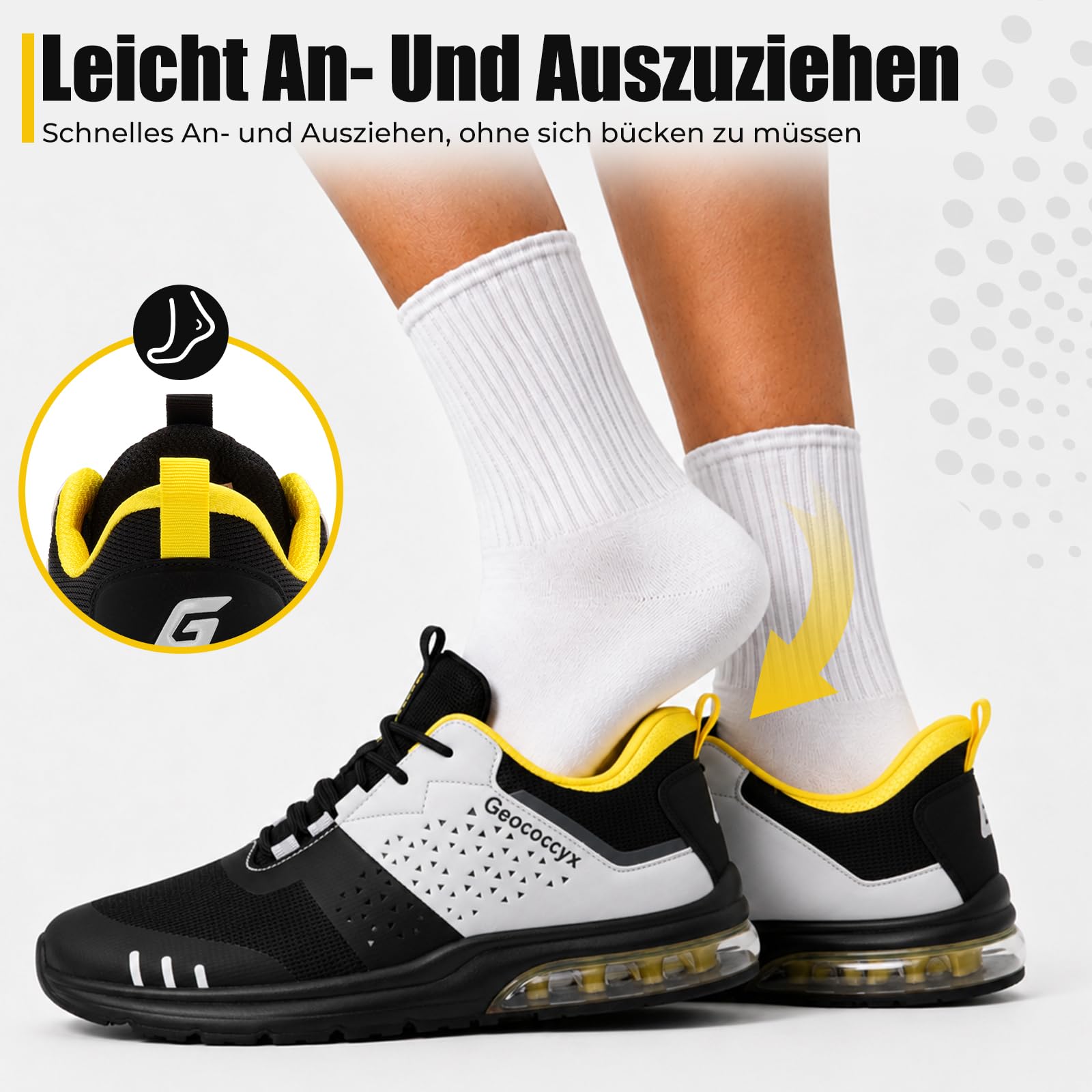 Breite Zehenbox Laufschuhe Herren Sportschuhe | Sneaker,Turnschuhe,Freizeitschuhe,Atmungsaktiv,Stoßdämpfung,Rutschfest,für Alltag und Outdoor