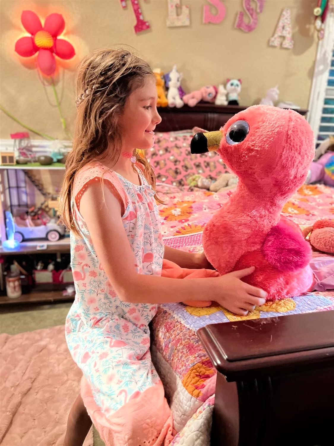 Vieille Girls Nightgowns Cute Princess Sleepwear Flutter Sleeve Pajamas Nightie Dress 5-12 Years - Image 5