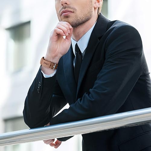 Miniatura 6 de Paquete de 2 correas Lerobo compatibles con Samsung Watch Band de 1.65 pulgadas, Galaxy Watch 3 Band de 1.77 pulgadas, Gear S3 FrontierClassic Watch