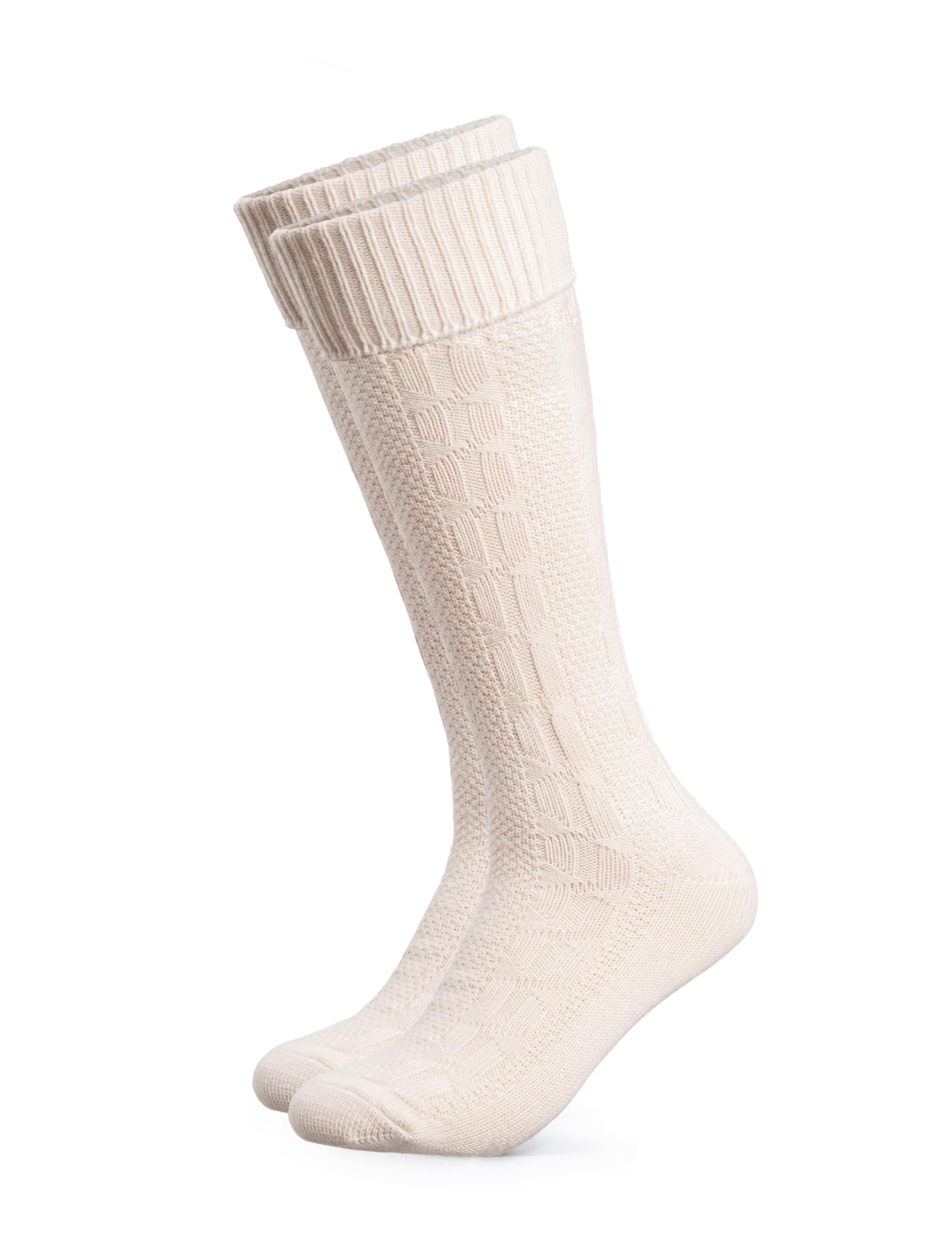 HerzSticht Herren Lange Trachtensocken 1er Pack (Modell: Silberdistel)